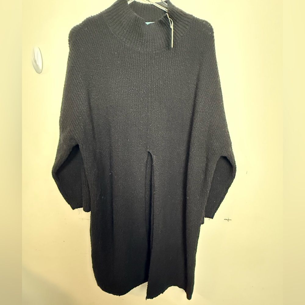 Free People Black Turtleneck Sweater